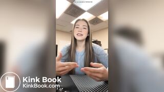 Cute talking about the dump she took