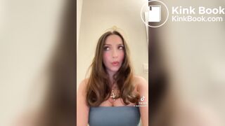 Cute girl pooping selfie