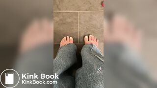 Cute girl pooping selfie