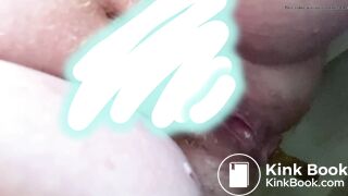 Chubby milf shitting