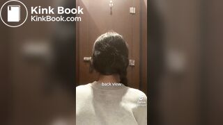 Chinese girl pooping selfie