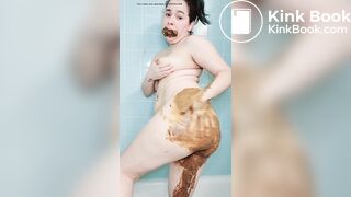 Holding in mouth and smear