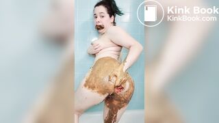 Holding in mouth and smear