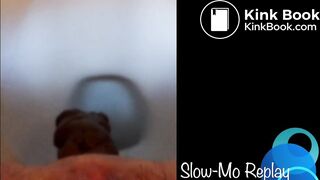 Sexy pussy Close-up toilet poop