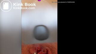 Sexy pussy Close-up toilet poop