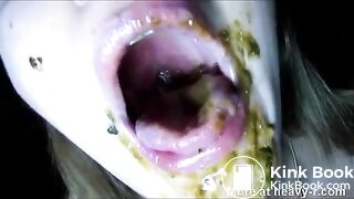 Consuming his feces..