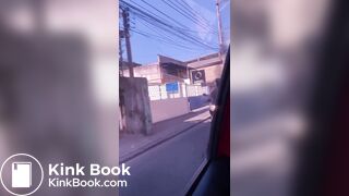 Woman Shits in Plastic Bag and Throws it at Motorcyclis