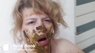 big asstanding shitting a tickle of diarrhea. smearing