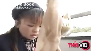 huge japanese panty mess