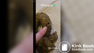 Girl take a mean shit