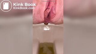 big shit in toilet