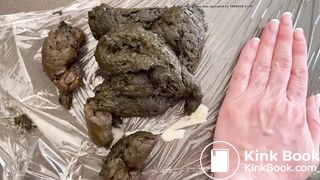 Girl big poop