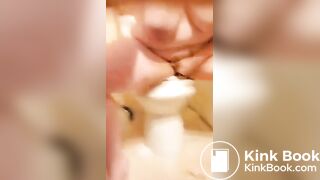 Huge SSBBW Scat on toilet