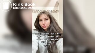 Woman pooping on company’s time