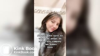 Woman pooping on company’s time