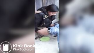 Girl pretends she’s giving birth while pooping