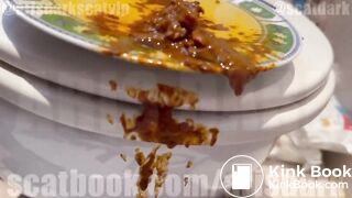 @SCATDARK SHITTING IN A PLATE