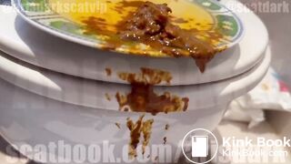@SCATDARK SHITTING IN A PLATE