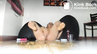 Huge Scat & Squirt Mess Mil@