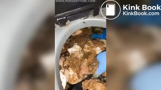 Stupid Whore Eat from Public Toilet 1