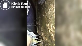 Ruining her pants in the woods..