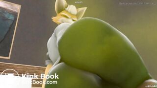 Star fox Female Fox and Krystal Hyperscat (WIP)