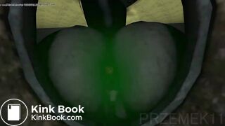 3D Girl pooping - video 2