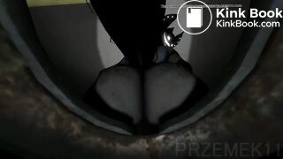 3D Girl pooping - video 2