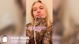 Teen girl caught pooping by friend