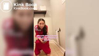 Teen girl caught pooping by friend