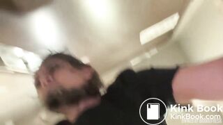 Crazy influencer pooping in sandals