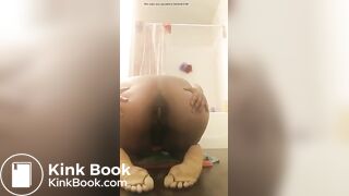 BBW Ebony Woman poops on the floor