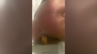 Ebony long poop
