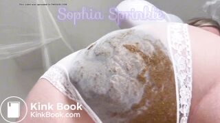 Girl shits white panties