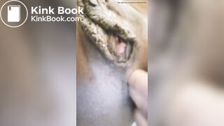 Ebony fingers pussy & dirty booty