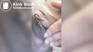 Ebony fingers pussy & dirty booty