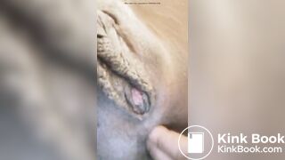 Ebony fingers pussy & dirty booty