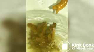girl toilet diarrhea and pee