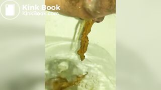 girl toilet diarrhea and pee