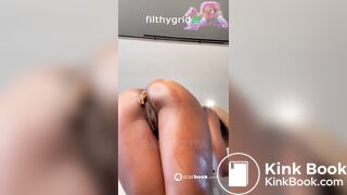 sexy cowgirl pooping