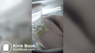 Young Chinese girl poops in toilet, funny dialogue