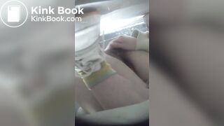 Young Chinese girl poops in toilet, funny dialogue