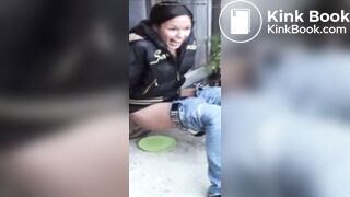 Compilation of girls pretending to give birth to poop