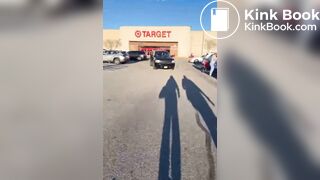 Pawg shits in public sink