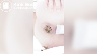girl takes big dump and gapes
