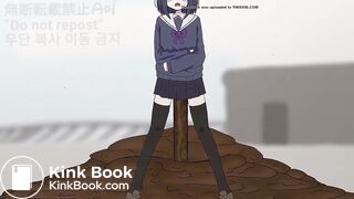 Anime girl utterly shits herself