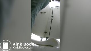 Chinese girl toilet poop