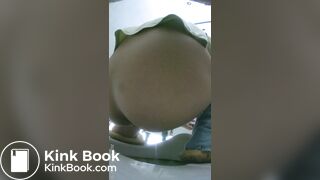 Chinese girl toilet poop