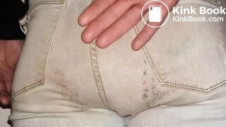 Magenta Double Jeans Poop