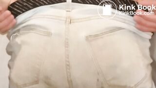 Magenta Double Jeans Poop